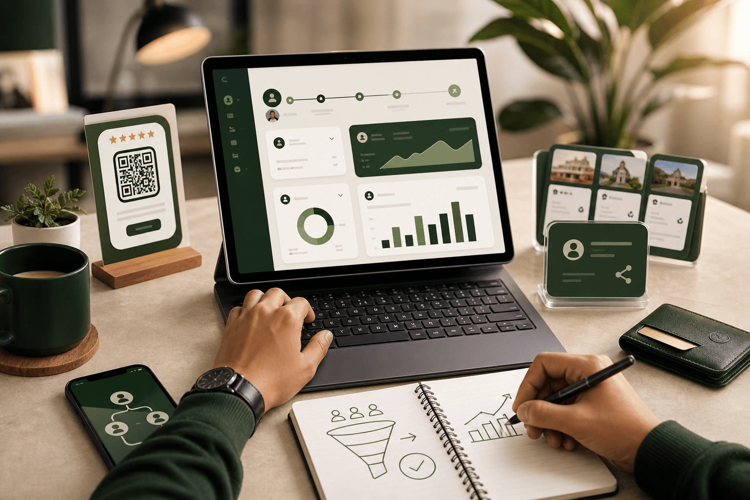 ClariFlow seller referral dashboard for tracking signups and commissions